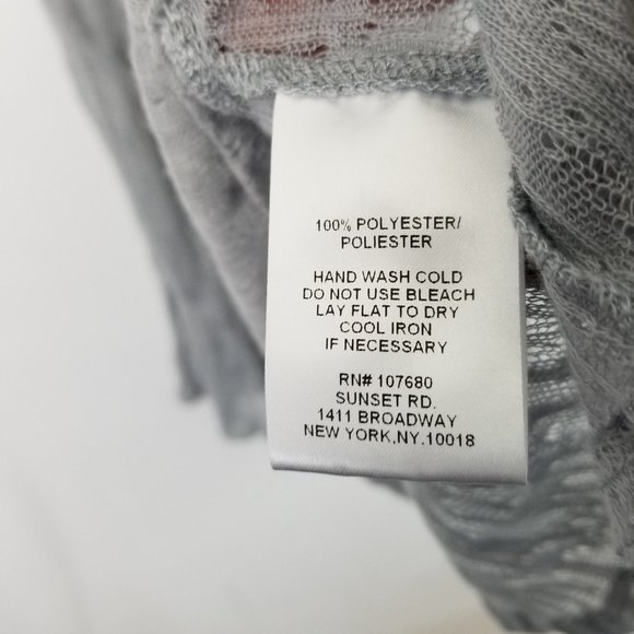 🐧Sunset Rd Sheer Ruffled Hem Button Up Tunic - Picture 7 of 8